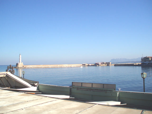 View to the Venetian Harbor of Hania
