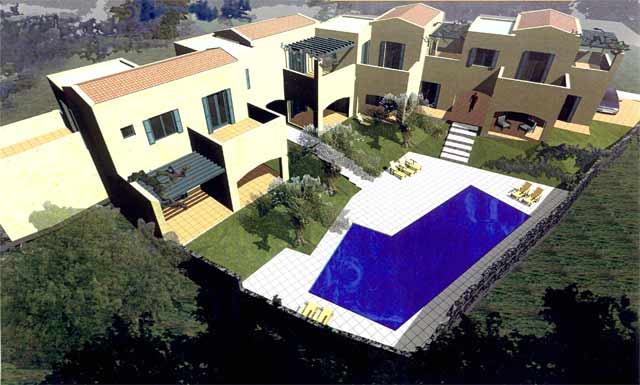 New holiday apartment with swimming-pool