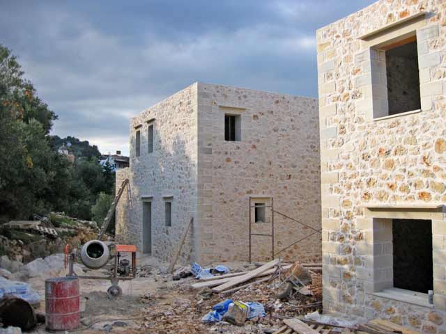 Traditionelles Steinhaus