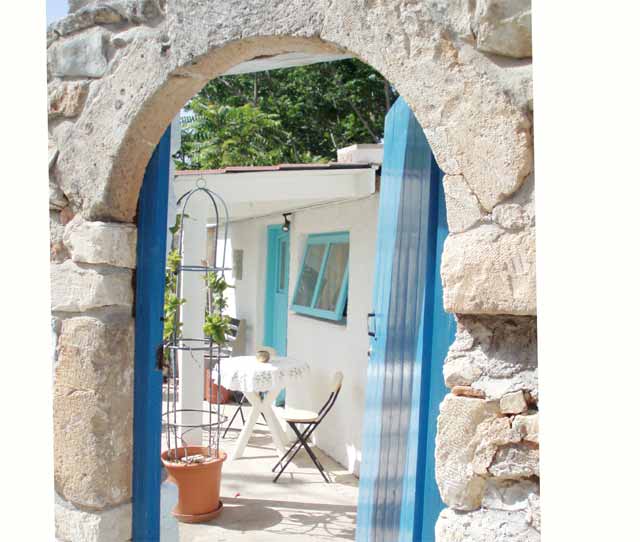 Stone built house in traditional village