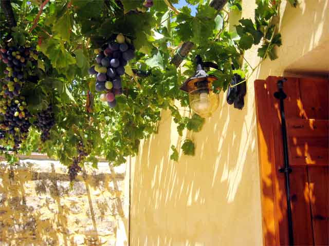 Πέτρινη αναπαλαιωμένη με άνετη αυλή