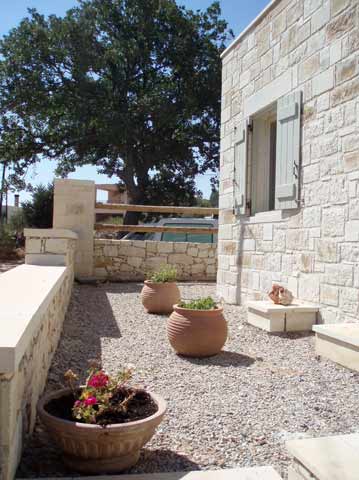 Stone built house with modern design